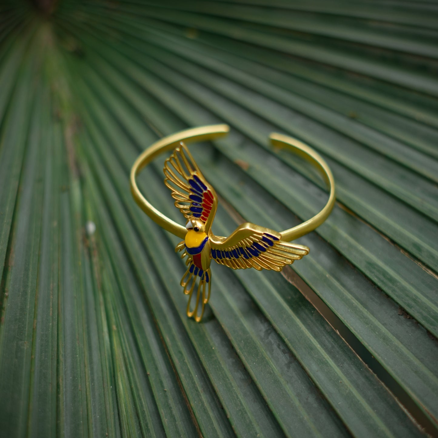 Corbett Plum Head Parrot Cuff Bracelet