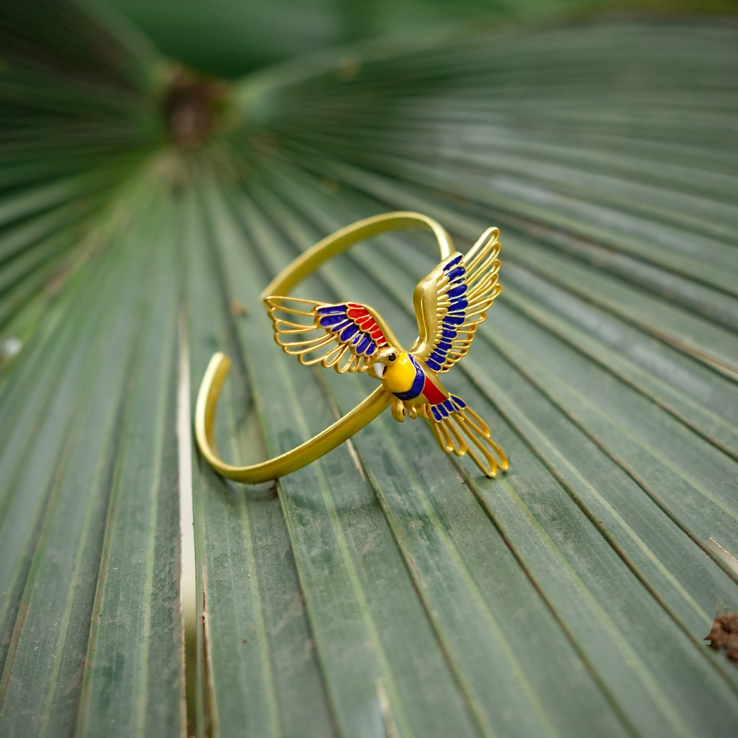 Corbett Plum Head Parrot Cuff Bracelet