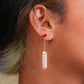 Sacred Eye Rose Quartz Earrings