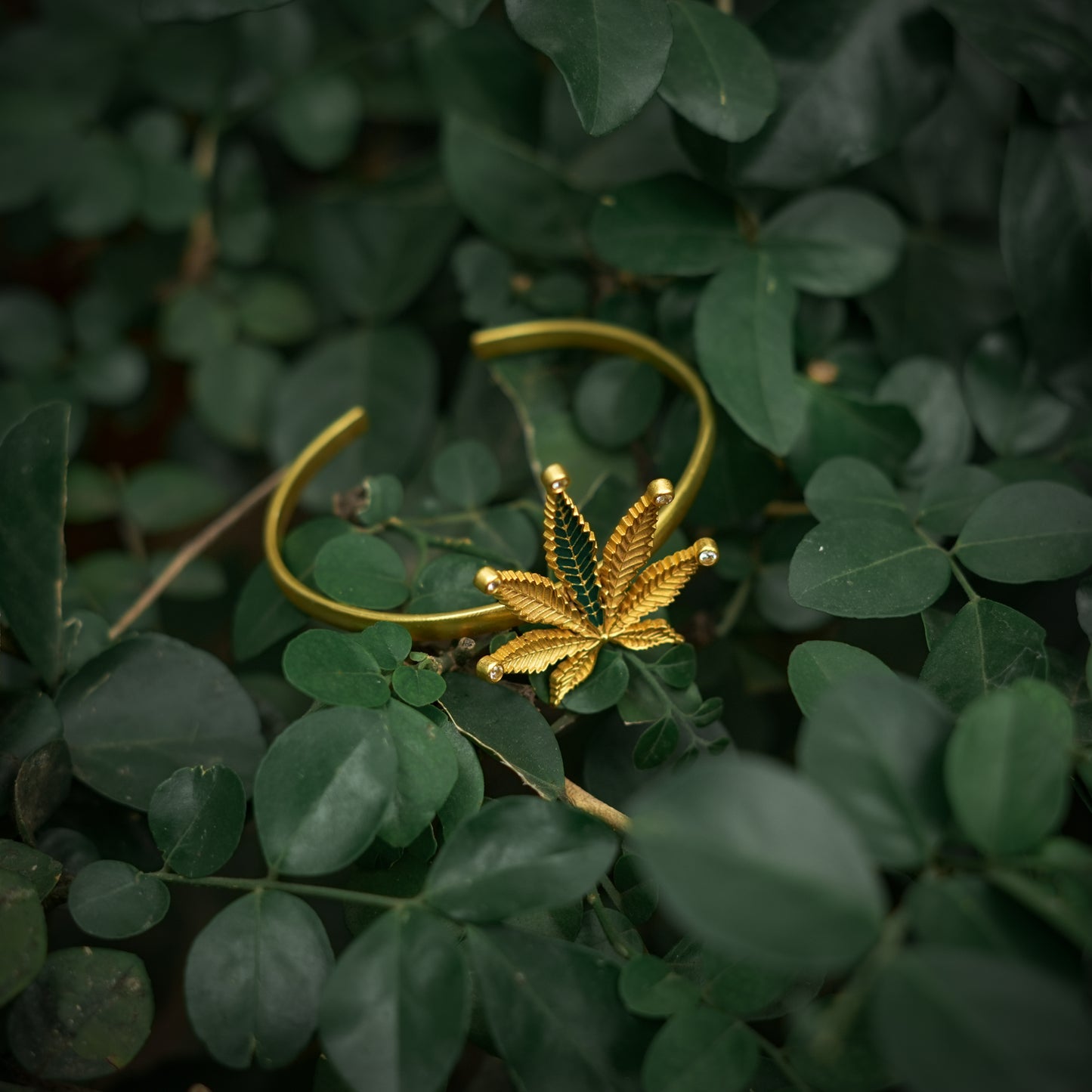 Corbett Canabis Cuff Bracelet