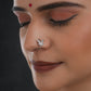 Butterfly Silver  Clip On Nose Pin