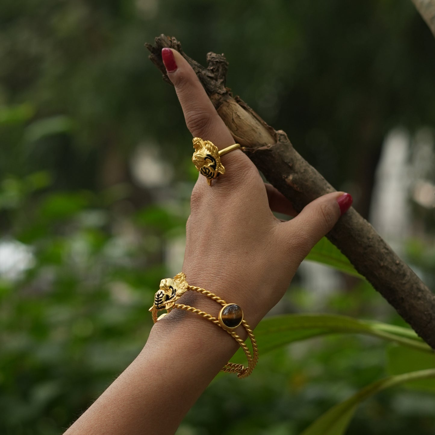 Corbett Romeo Tiger Signature Cuff Bracelet