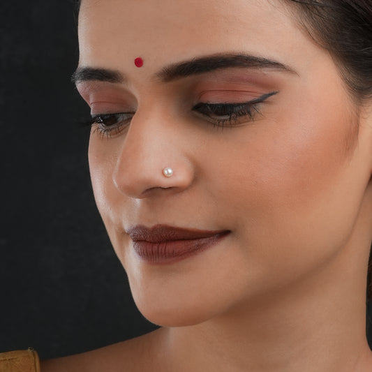 Ivory Freshwater Pearl Nose Pin