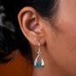 Silver Abalone Drops Earrings