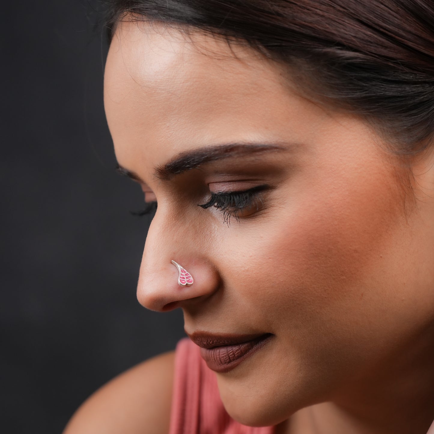 Bodhi Leaf Silver Nose Pin
