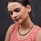 Crimson Natural Garnet Single Strand Necklace Set