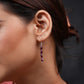 Crimson Natural Garnet Single Strand Necklace Set