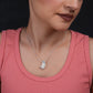 Z Wave Silver Zircon Pendant