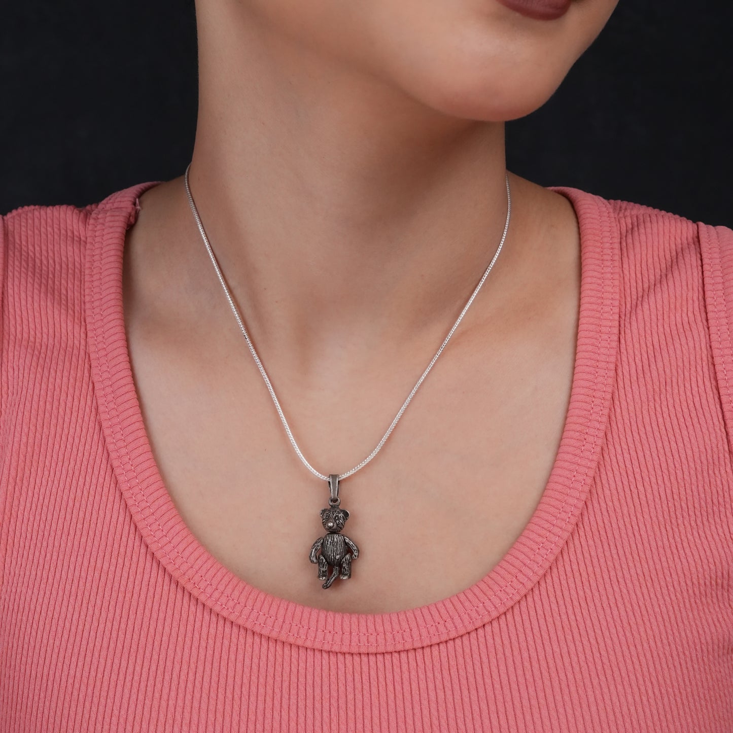 Baby Bear Silver Pendant