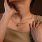 Chalcedony Heart Hasli Necklace