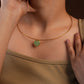 Chalcedony Heart Hasli Necklace