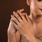 Peach Freshwater Coin Pearl Ring