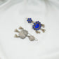 Madhu Chandrika Chandani Silver Mirror Earrings