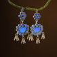 Madhu Chandrika Chandani Silver Mirror Earrings