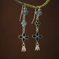 Madhu Chandrika Desert Flower Silver Earrings