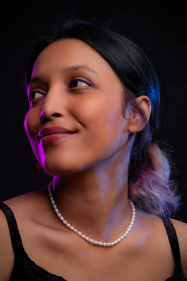 Rice Freshwater Pearls Minimal Necklace – Totapari