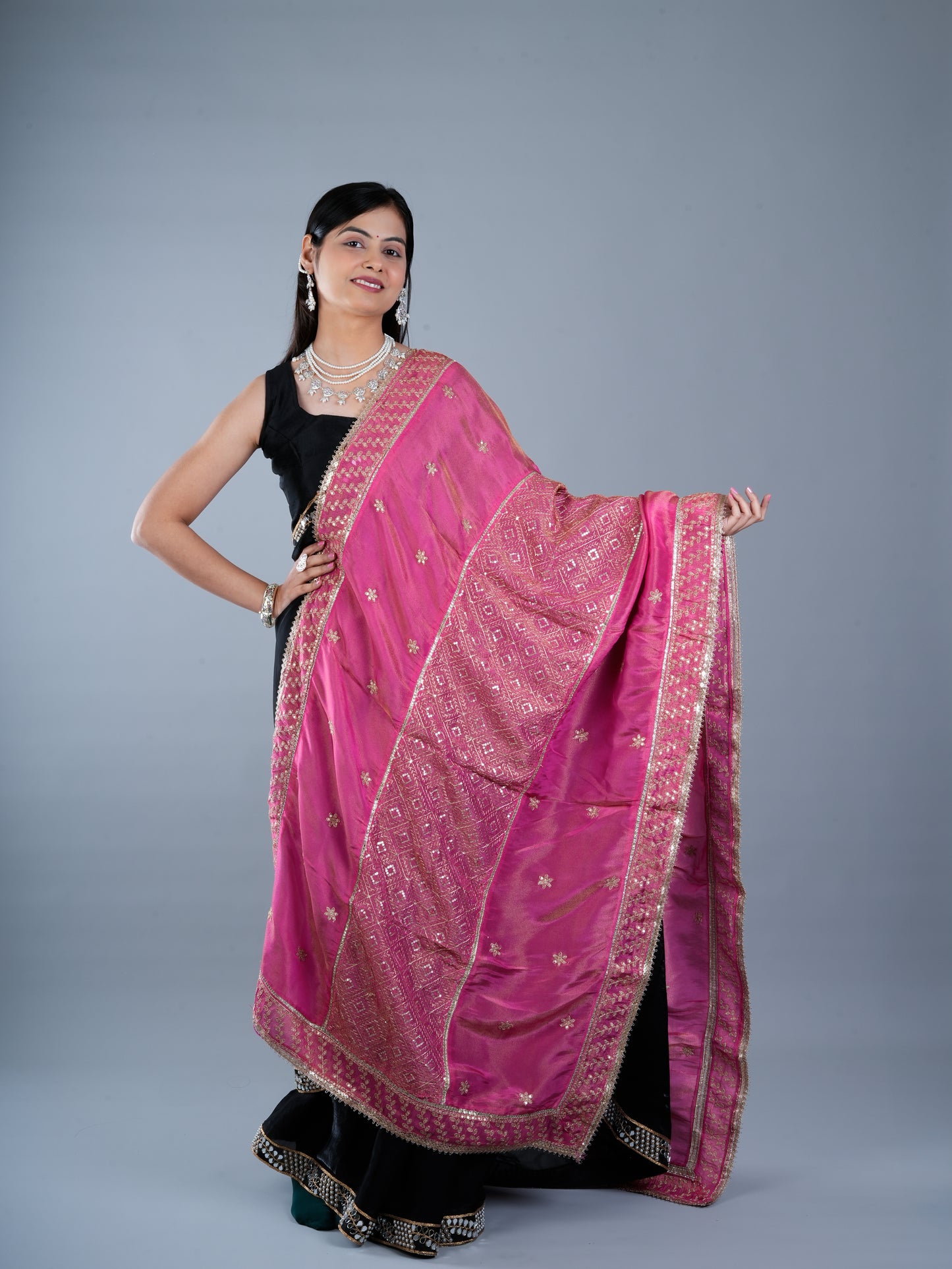 Vibrant Magenta Fashion Dupatta