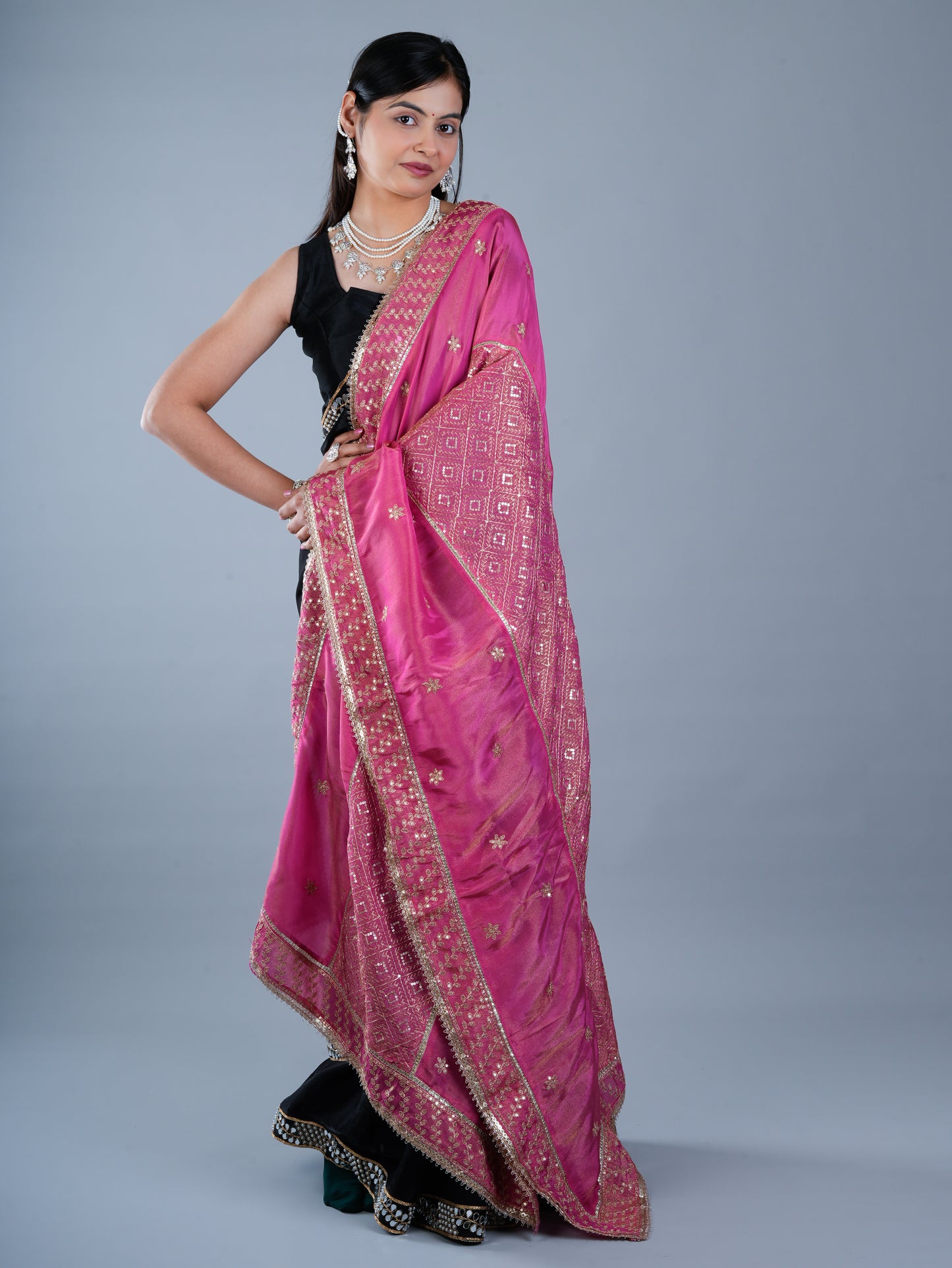 Vibrant Magenta Fashion Dupatta