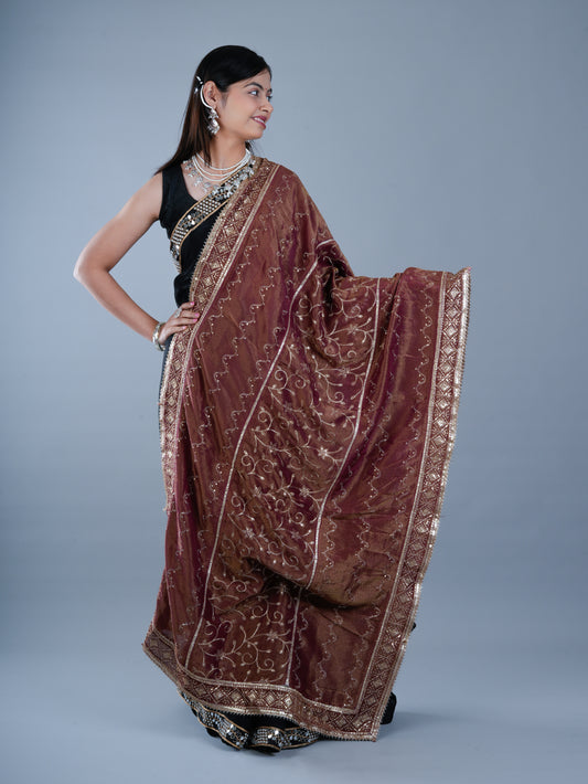 Festive Maroon Fashion Dupatta