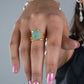 Uncut Natural Amazonite Ring