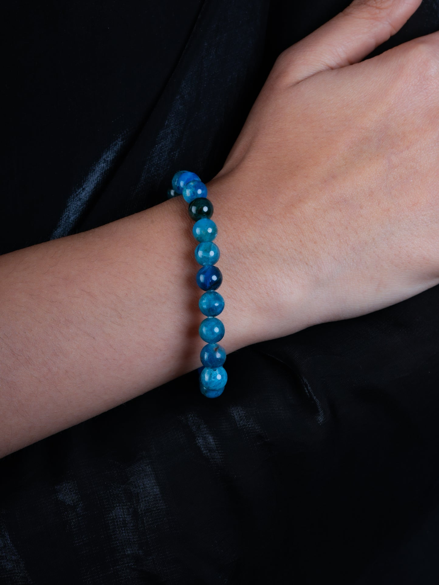 Blue Apatite Bracelet For Improved Focus