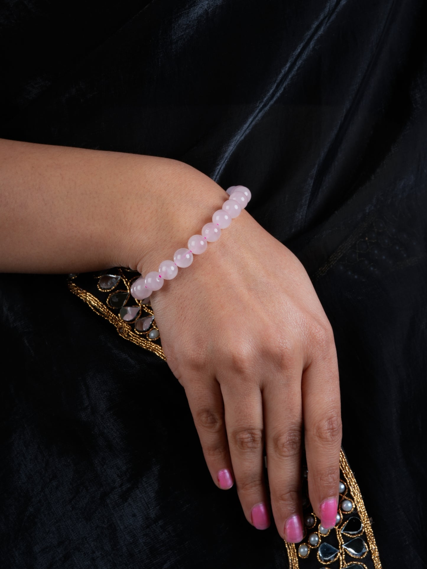 Rose Quartz Bracelet For Happiness And Abundance