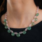 Rose Quartz And Pastel Green Necklace Set