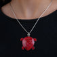 Red MOP And Silver Pendant