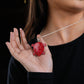 Red MOP And Silver Pendant