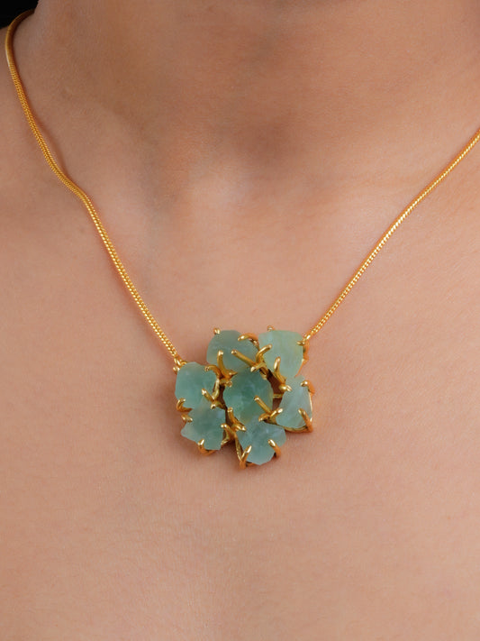 Galaxy Green Amethyst Necklace