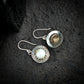 Art Deco Silver Pearl Danglers