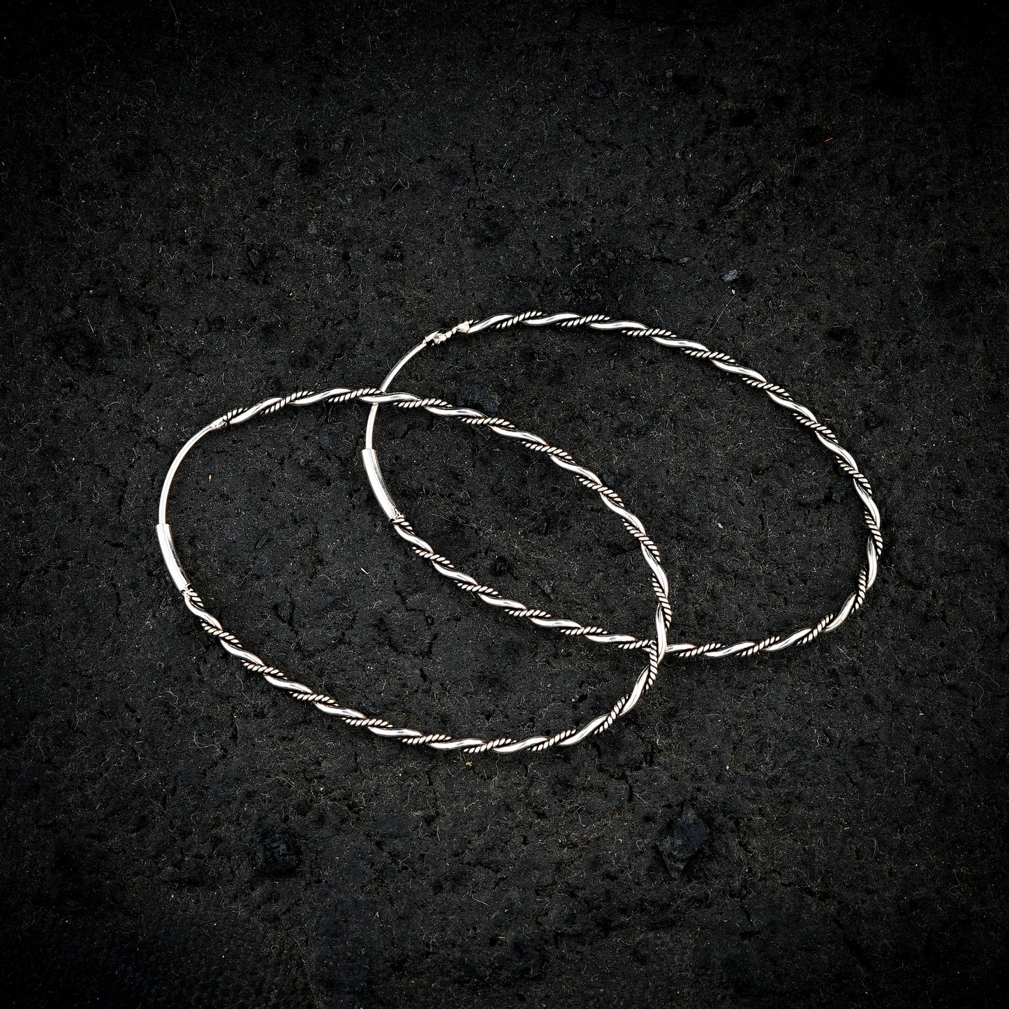 Twisted Oval Hoops