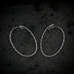 Twisted Oval Hoops