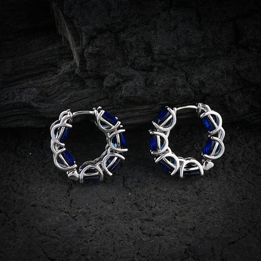 Sapphire Silver Rings