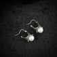 Tiara Marcasite Pearl Earrings