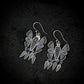 Silver Wings Flying Butterflies Earrings