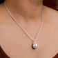 Classique CZ and Pearl Silver Pendant