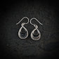 Silver Abalone Drops Earrings