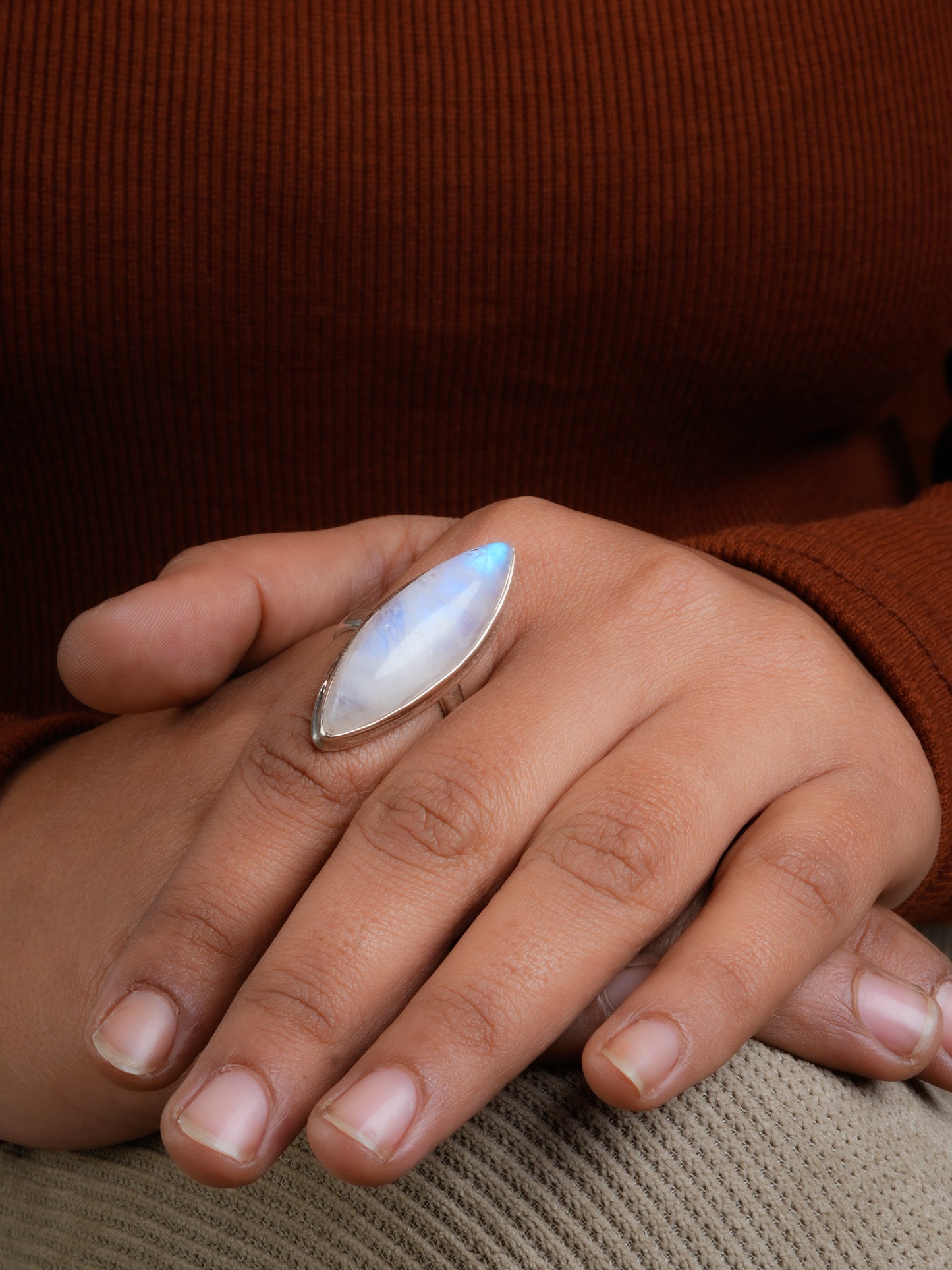 The Moonstone Silver Ring