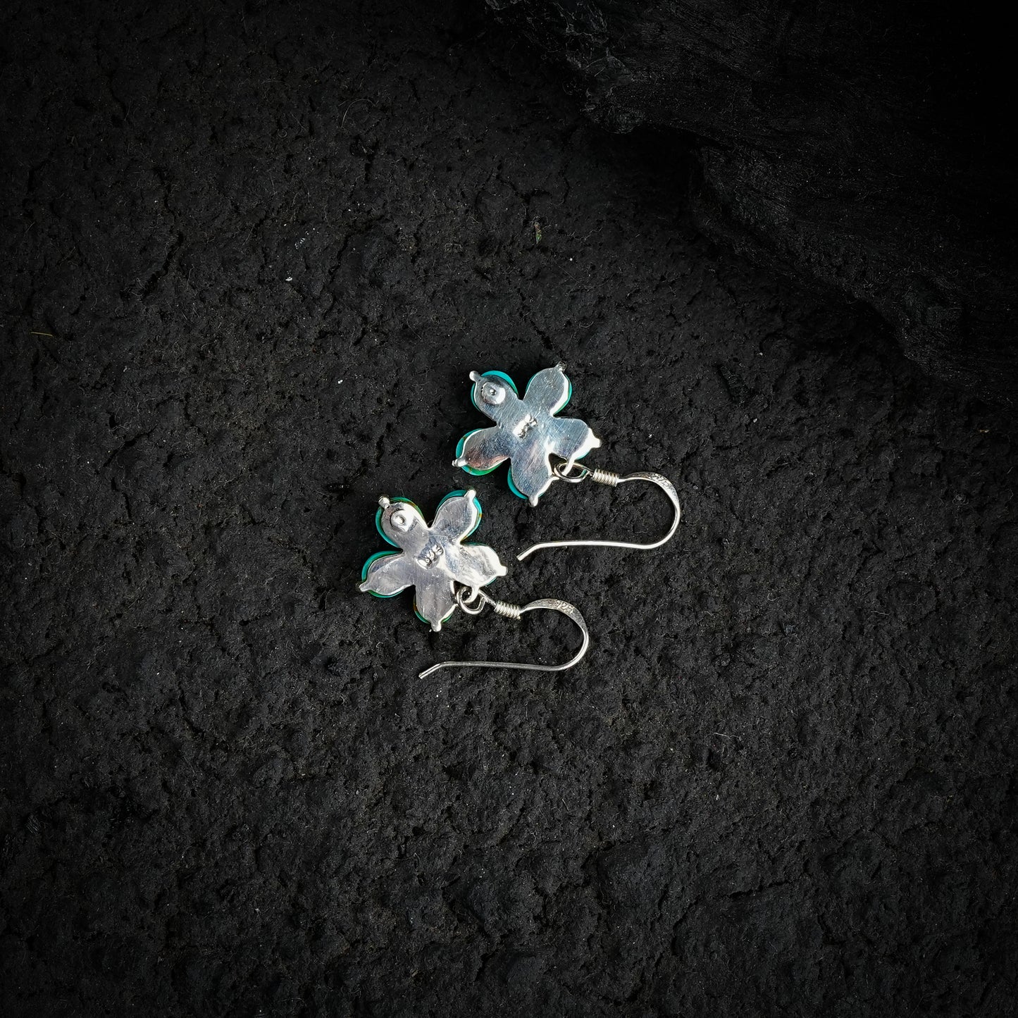 Cute Turquoise Flower Earrings