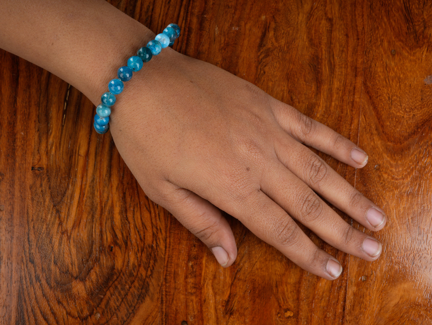 Blue Apatite Bracelet For Improved Focus