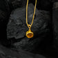 Natural Citrine Pendant With Chain