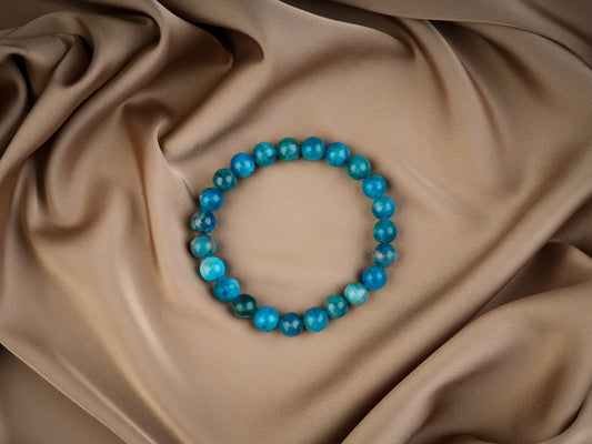 Blue Apatite Bracelet For Improved Focus