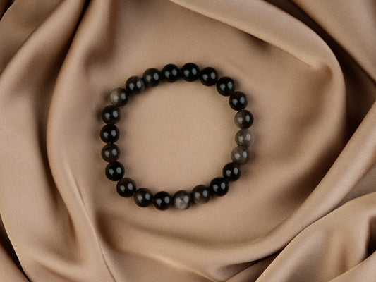 Black Obsidian Bracelet For Balance And Calm