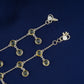 Silver And Lemon Topaz Anklets