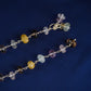 Semi Precious Multi Stone Silver Anklets
