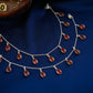 Carnelian Droplets Anklets