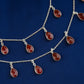 Carnelian Droplets Anklets