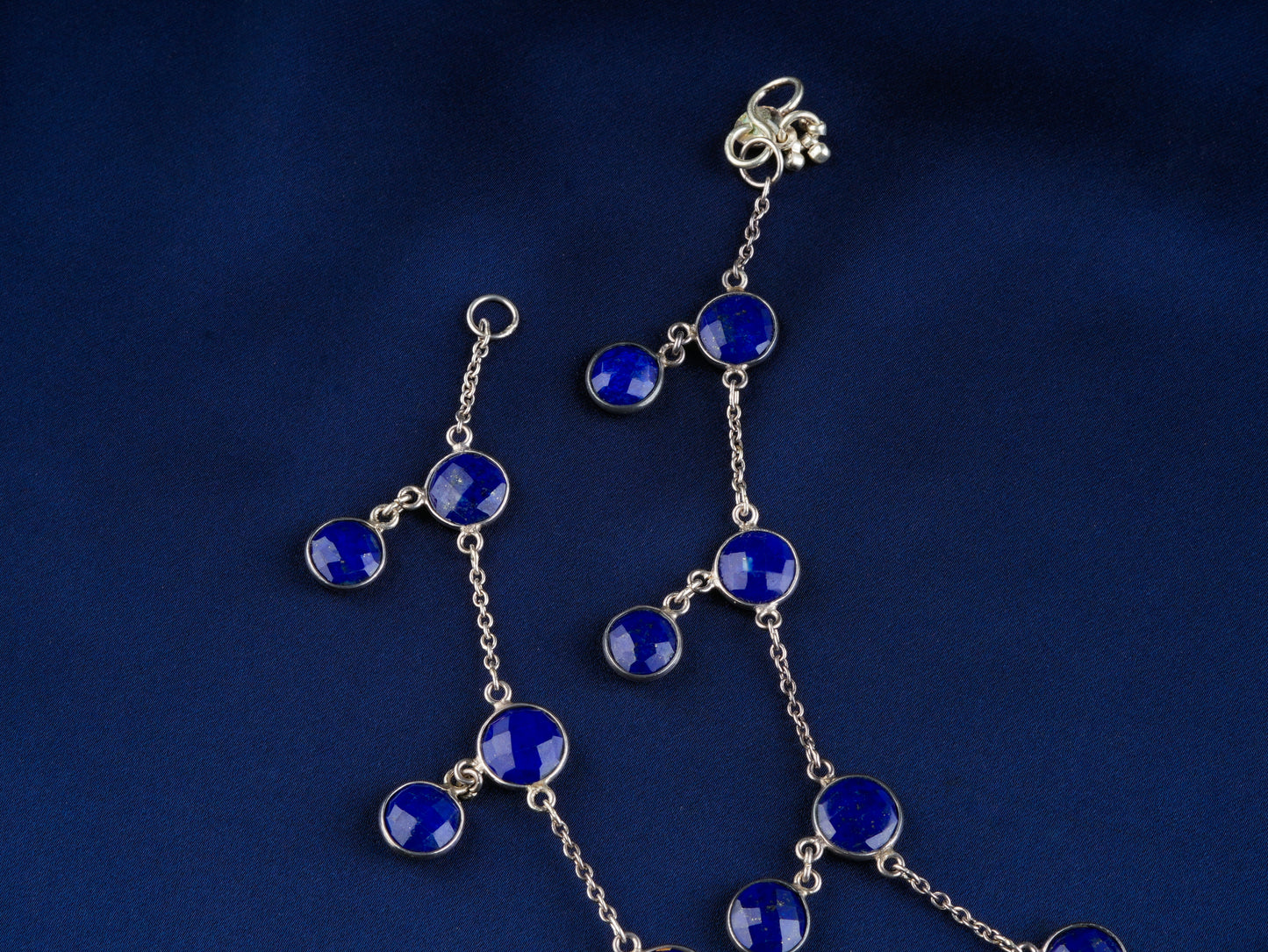 Lapis Lazuli Rounds Anklets