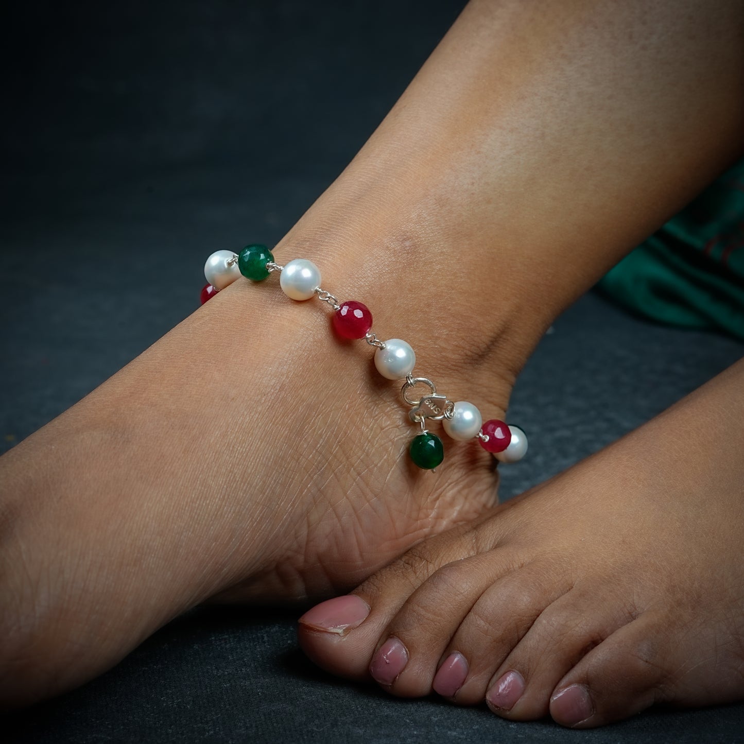 Handmade Unique Pearl Anklets